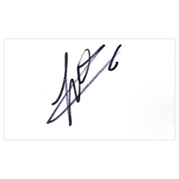 Signed Wesley Hoedt White Card - Southampton Autograph