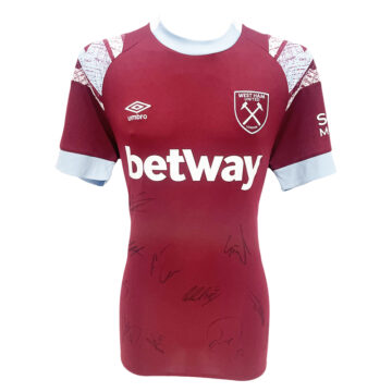 Signed West Ham United Shirt - Premier League Squad 202223