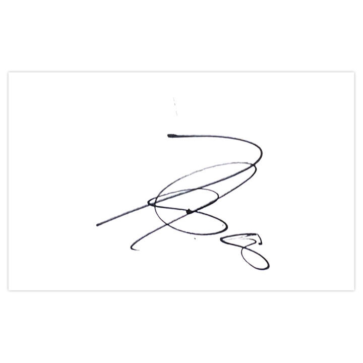 Signed Wilson Palacios White Card - Tottenham Hotspur Autograph