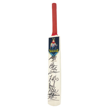 Signed Yorkshire CCC Mini Bat - Squad Autograph