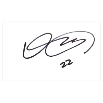 Signed Yun Suk-young White Card - QPR Autograph