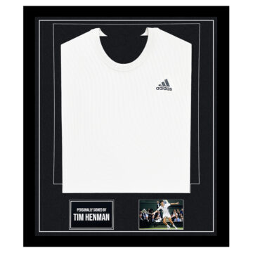 Tim Henman Signed Framed Display Shirt - Tennis Autograph