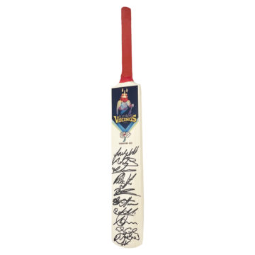 Yorkshire CCC Signed Mini Bat - Squad Autograph