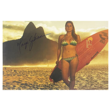 Signed Maya Gabeira Poster Photo - 18x12 Surfing Icon