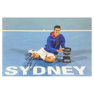 Signed Bernard Tomic Poster Photo - 18x12 Tennis Icon Autograph