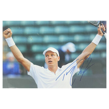 Signed Tomas Berdych Poster Photo - 18x12 Tennis Icon Autograph (Damaged)