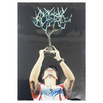 Signed David Ferrer Poster Photo - 18x12 Tennis Icon Autograph (Damaged)