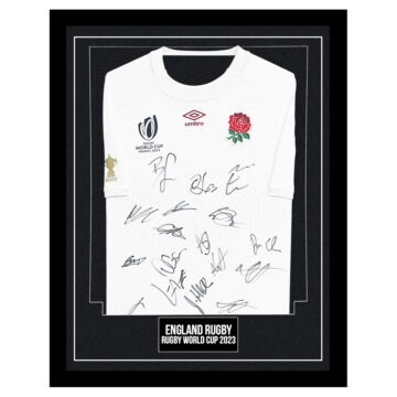 Autograph England Rugby Framed Shirt - World Cup Squad 2023