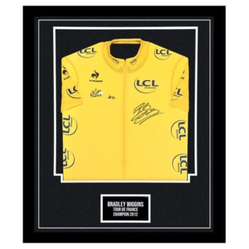 Bradley Wiggins Signed Framed Jersey - Tour De France Champion 2012