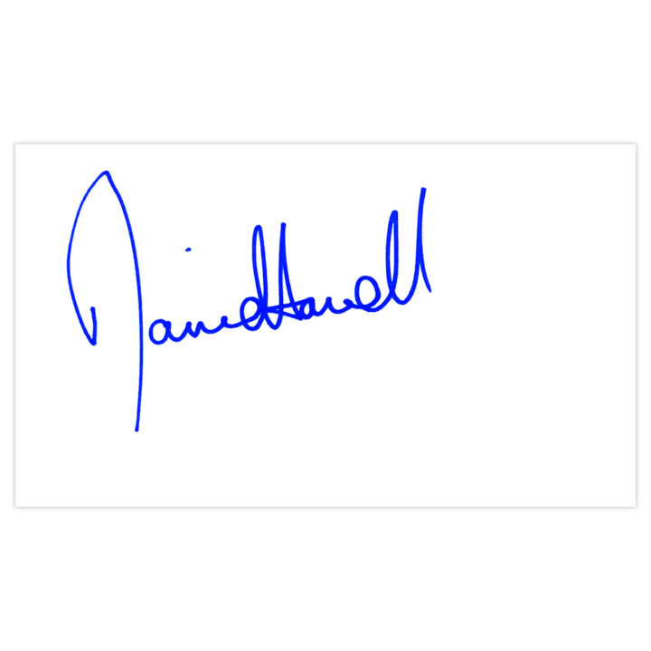 David Howell Signed White Card - Golf Autograph