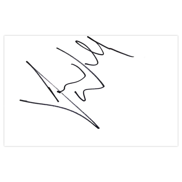 David Willey Signed White Card - England Cricket Icon Autograph