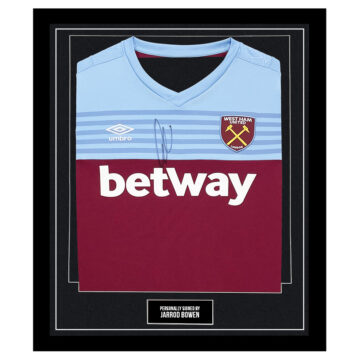 Framed Jarrod Bowen Signed Shirt - West Ham United Icon