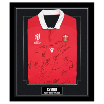 Framed Wales 'Cymru' Signed Shirt – Rugby World Cup 2023