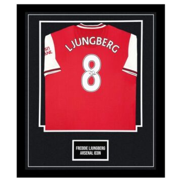 Freddie Ljungberg Signed Jersey Framed - Arsenal FC Icon Shirt