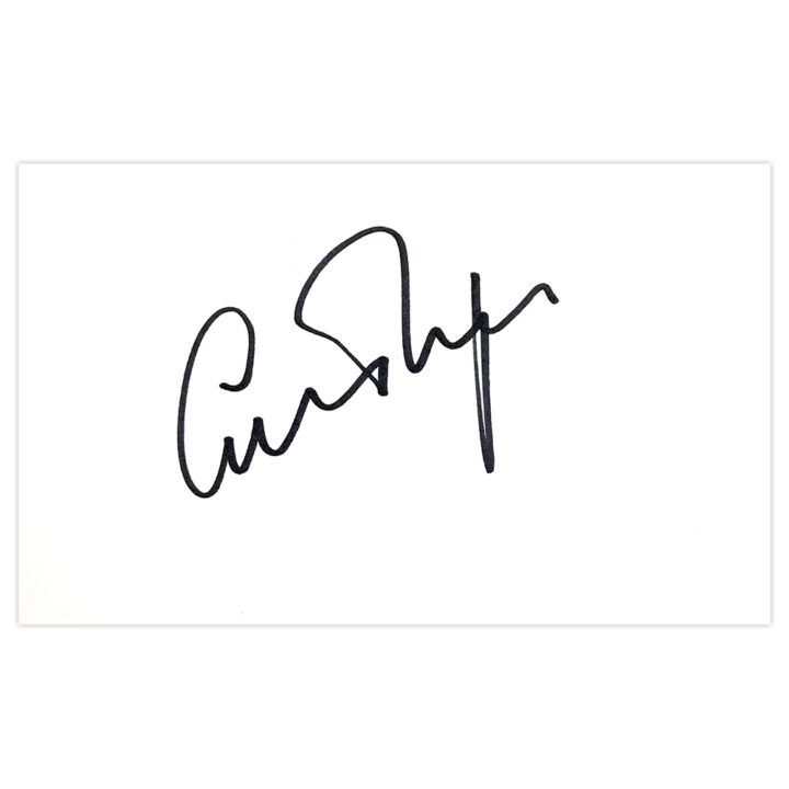 Graham Thorpe Signed White Card - England Cricket Icon