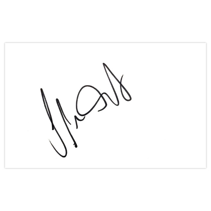 Signed Liam Plunkett White Card - England Cricket Autograph