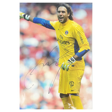 Signed Salvatore Sirigu Poster Photo - 18x12 PSG Icon Autograph