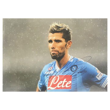 Signed Valon Behrami Poster Photo - 18x12 Napoli Icon