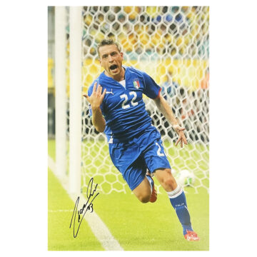 Signed Emanuele Giaccherini Poster Photo - 18x12 Italy Icon