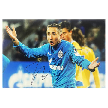 Vladimir Bystrov Signed Poster Photo 18x12 - Zenit St Petersburg Icon