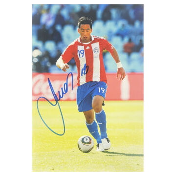 Signed Lucas Barrios Poster Photo 18x12 - Paraguay Icon