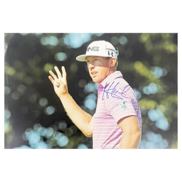 Signed Hunter Mahan Poster Photo - 18x12 Golf Icon