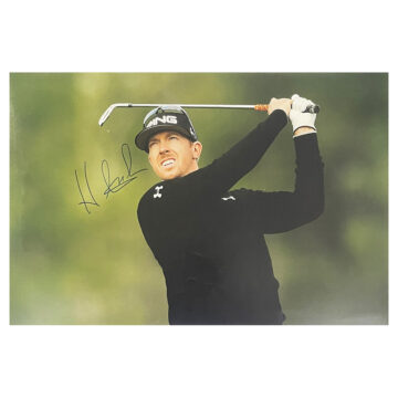 Hunter Mahan Signed Poster Photo - 18x12 Golf Icon Autograph