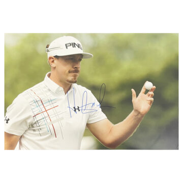 Hunter Mahan Signed Poster Photo - 18x12 Golf Autograph