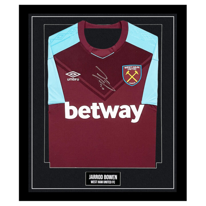 Jarrod Bowen Signed Framed Shirt - West Ham United FC