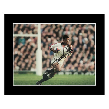 Jeremy Guscott Signed Photo Display - 12x10 England Rugby Icon