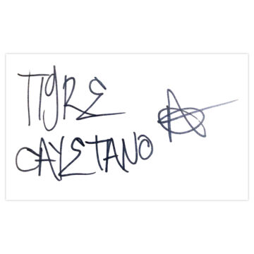 Jose Cayetano Signed White Card - Boxing Icon Autograph