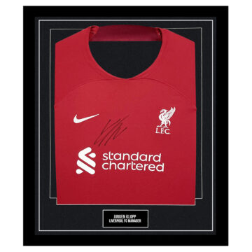 Jurgen Klopp Signed Framed Shirt - Liverpool FC Manager