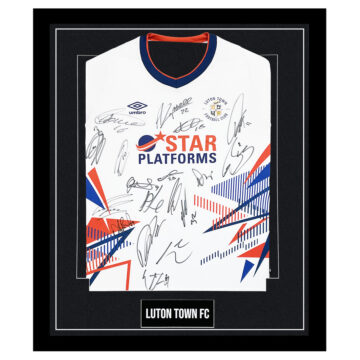 Luton Town FC Signed Framed Shirt - EFL Championship Squad