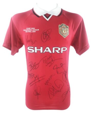 Manchester United Signed Jersey – Champions League Final Winners 1999