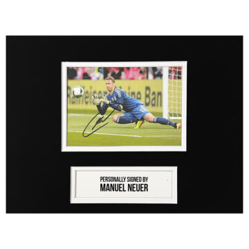 Manuel Neuer Signed Photo Display - 12x8 Germany Autograph