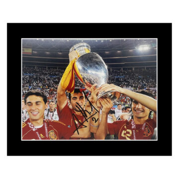 Raul Albiol Signed Photo Display - 12x10 Euro Winner 2008