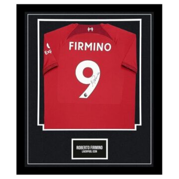 Roberto Firmino Signed Shirt Framed – Liverpool Icon Jersey