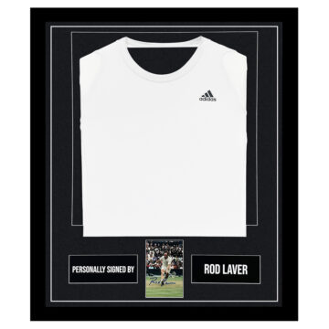 Rod Laver Signed Framed Display Shirt - Tennis Autograph