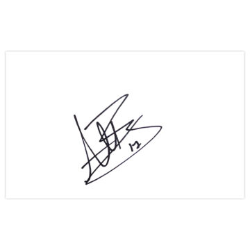 Signed Adam Rooney White Card - Aberdeen Autograph