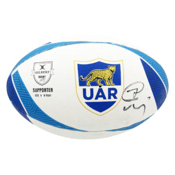 Signed Agustin Creevy Rugby Ball - Argentina Los Pumas Icon