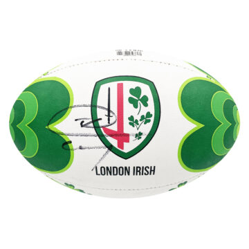 Signed Agustin Creevy Rugby Ball - London Irish Autograph