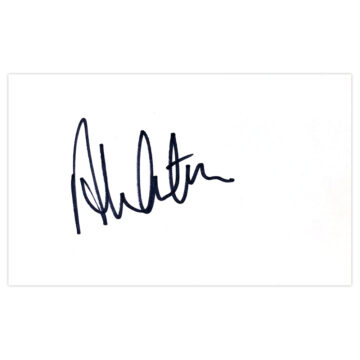 Signed Ali Carter White Card - Snooker Autograph