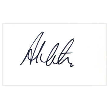 Signed Ali Carter White Card - Snooker Icon Autograph