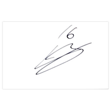 Signed Amine Linganzi White Card - Swindon Town Autograph