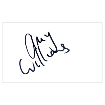 Signed Amy Williams White Card - Olympic Champion