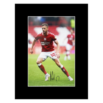 Signed Andy King Photo Display - 16x12 Bristol City Autograph