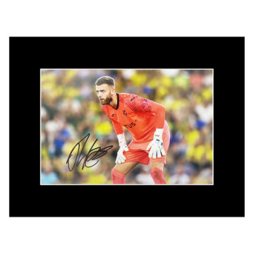 Signed Angus Gunn Photo Display 16x12 - Norwich City Icon Autograph