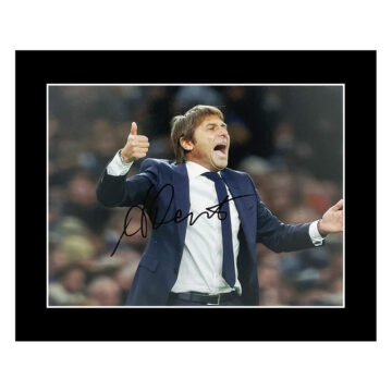 Signed Antonio Conte Photo Display - 12x10 Tottenham Hotspur Icon