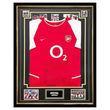 Signed Arsenal Shirt Framed – Invincibles Jersey – Rare