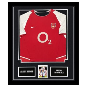 Signed Arsene Wenger Framed Display - Arsenal Invincibles Icon